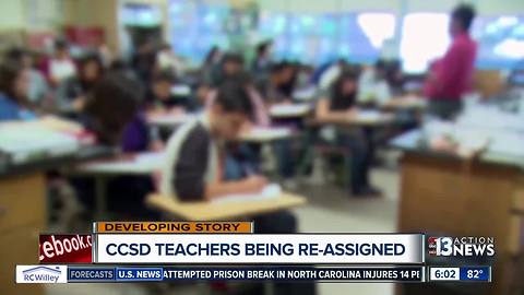 Many CCSD students getting new teachers after staff re-assignments
