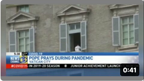 POPE FRANCIS DISAPPEARS INTO THE AIR ON LIVE CAMERA