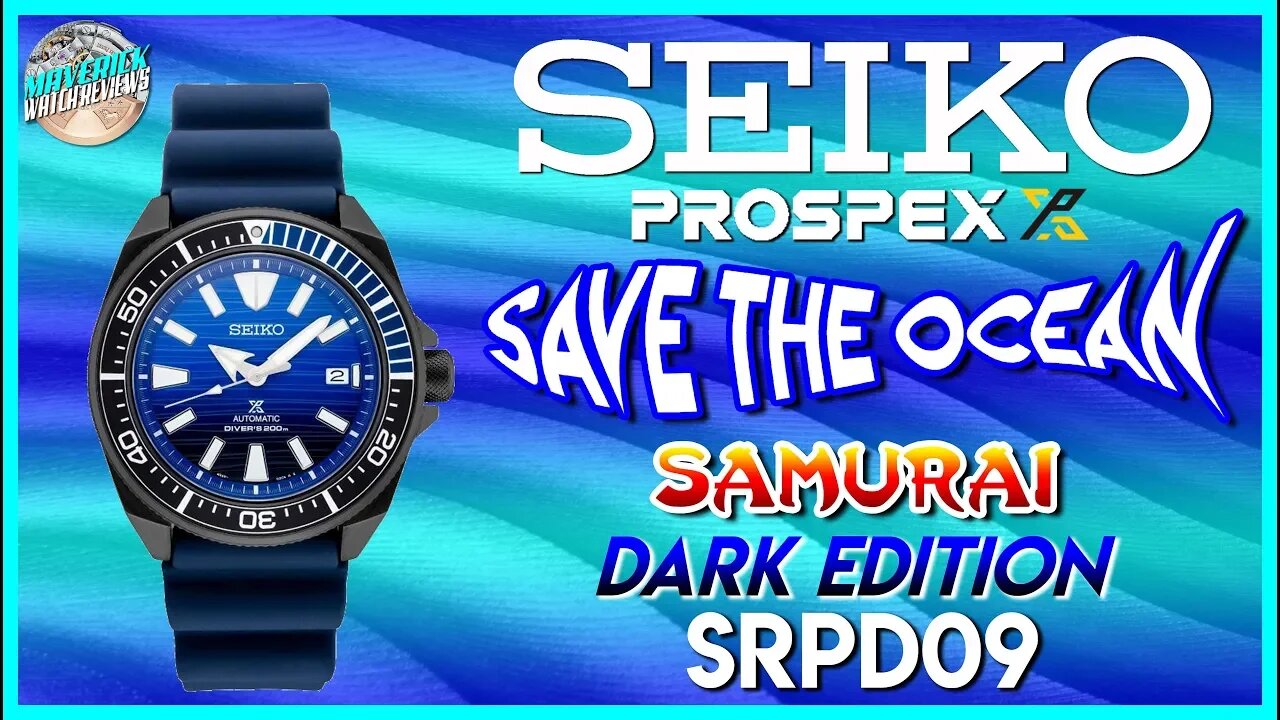 Mesmerized! | Seiko Prospex Samurai Save The Ocean Dark Edition 200m Automatic SRPD09 Unbox & Review