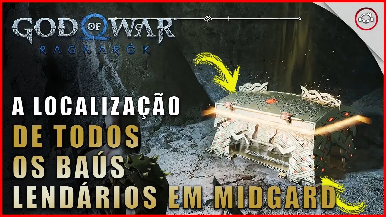 God of war Ragnarok, A localização de todos os baús Lendários em Midgard | Super dica