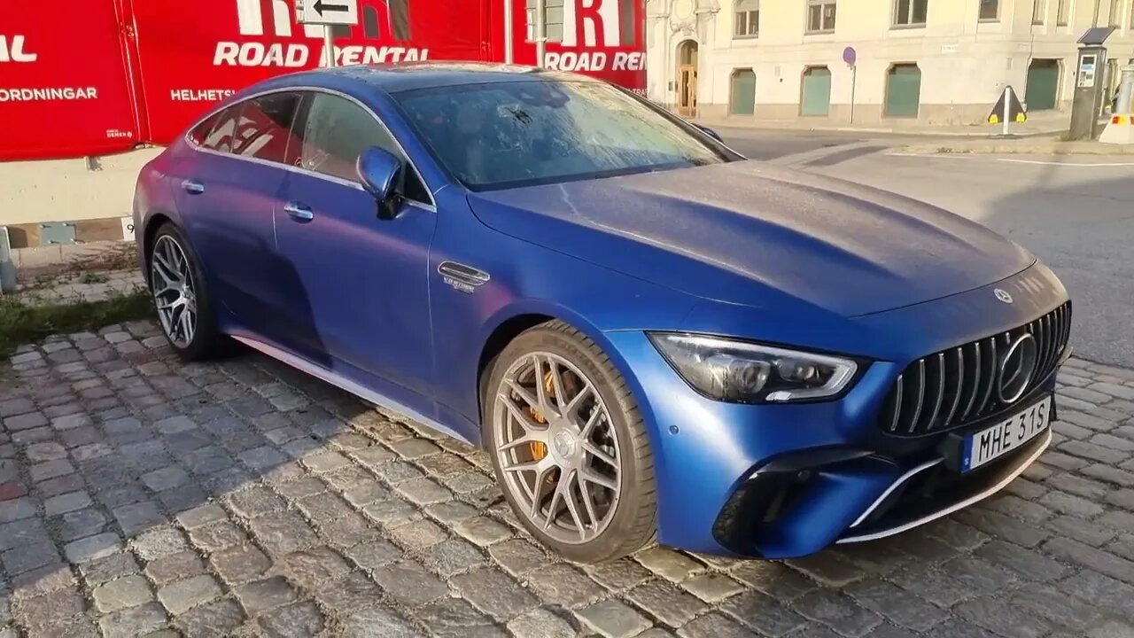 843 HP Brilliant Blue Magno Mercedes AMG GT63S E-Performance [4k 60]