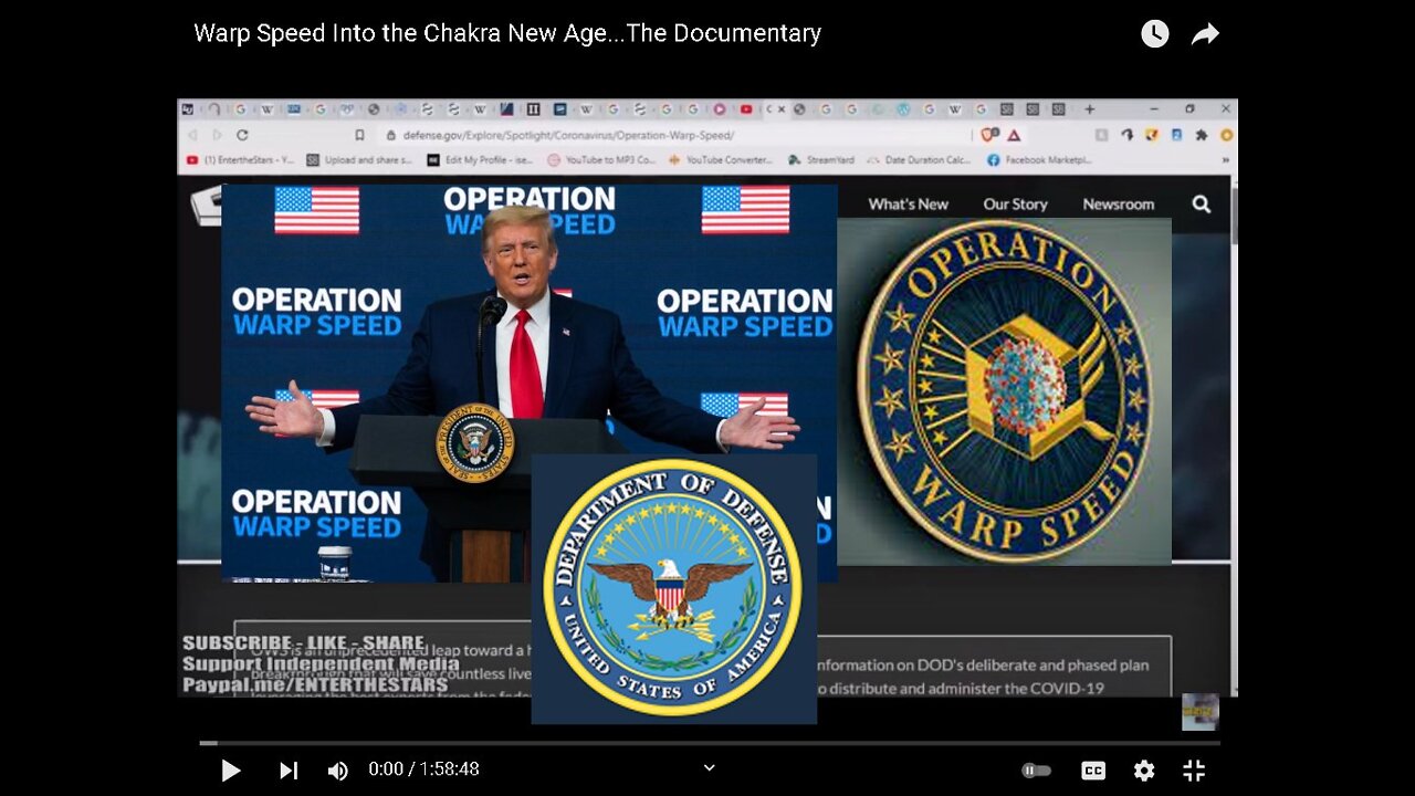 EntertheStars: Trumps Warp Speed Into the Satanic Chakra New Age! (Documentary) [07.05.2022]