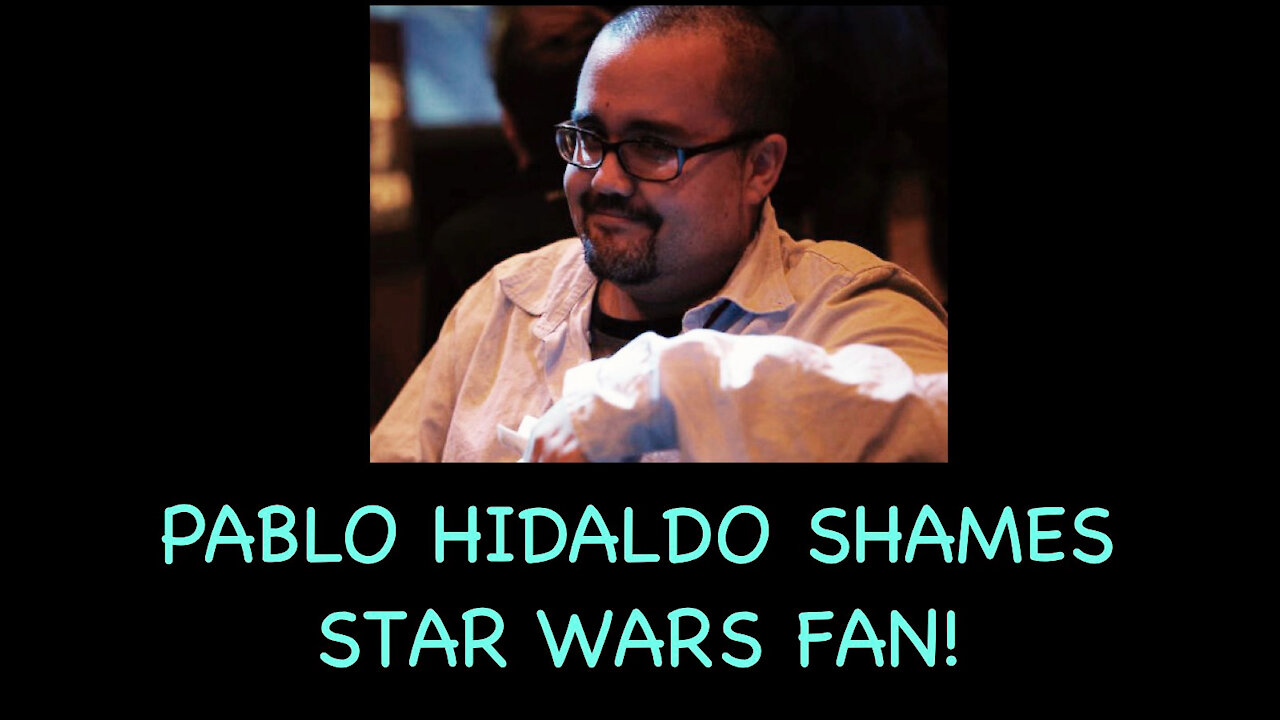 Pablo Hildago shames a Star Wars fan on Twitter.