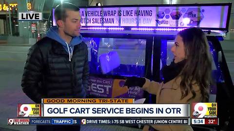 GEST golf cart shuttles add to transit options Downtown -- and this one's free