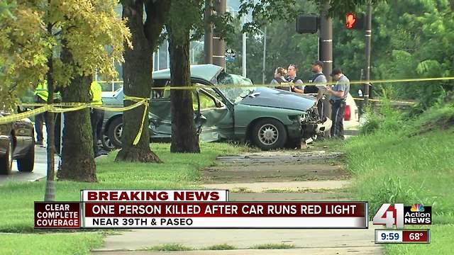 1 dead after crash at 39th and Paseo