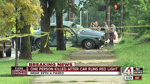 1 dead after crash at 39th and Paseo