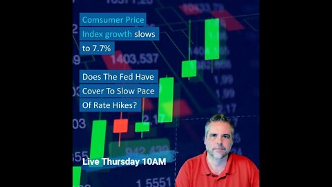 Comsumer Price Index (CPI) slows to 7.7%, cover for the Fed?