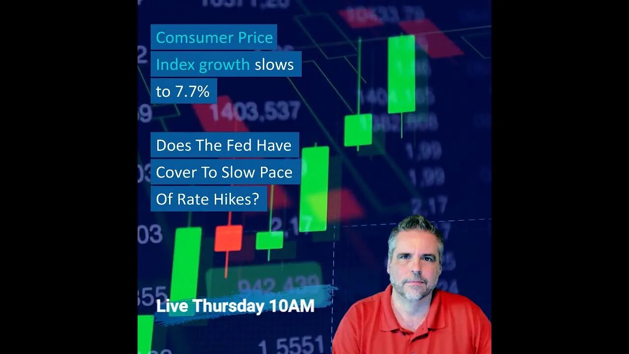 Comsumer Price Index (CPI) slows to 7.7%, cover for the Fed?