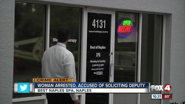 Massage parlor employee facing prostitution charges