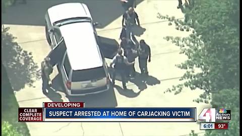 Suspect arrested at home of carjacking victim