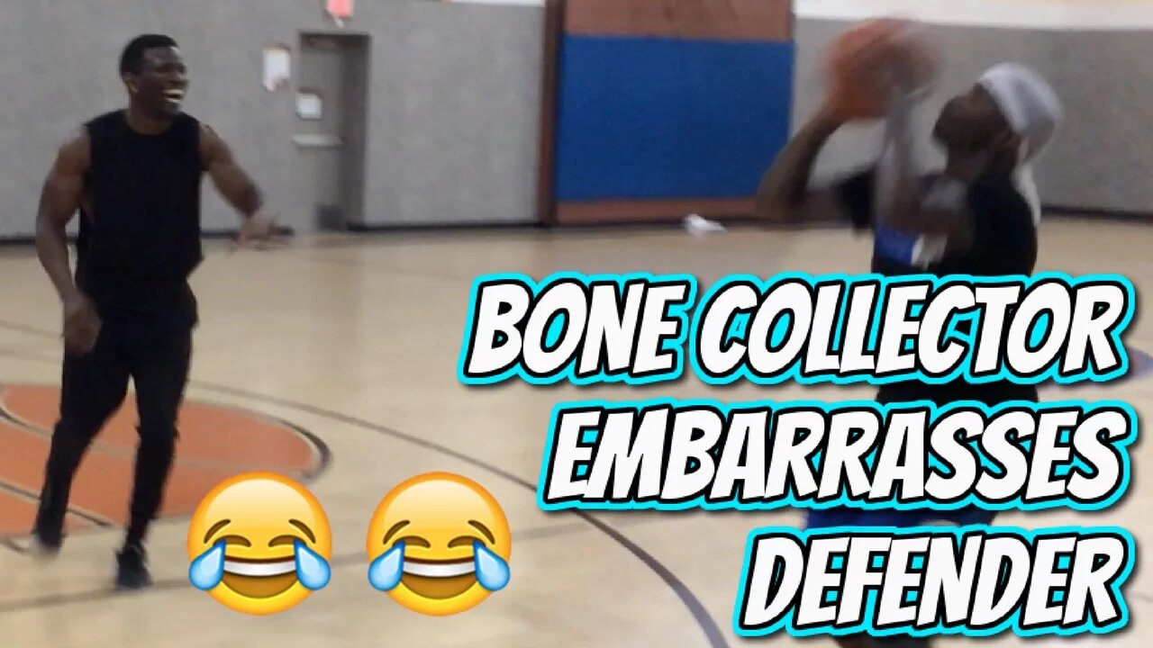 Crazy Ankle Breaker Makes Defender Back Off Laughing!