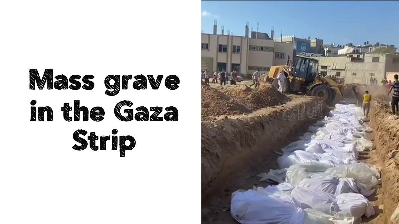 Mass grave in the Gaza Strip