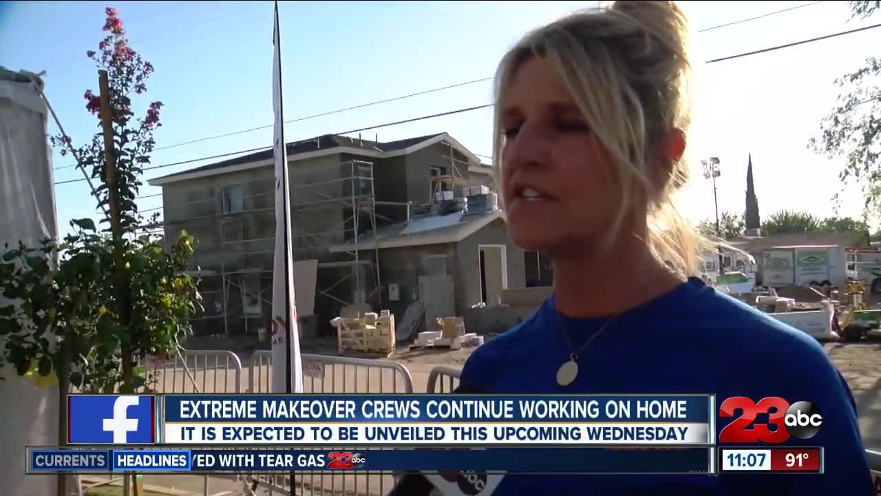 Crews make progress on 'Extreme Makeover' house