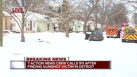 7 Action News crew calls 911 after finding gunshot victim in Detroit