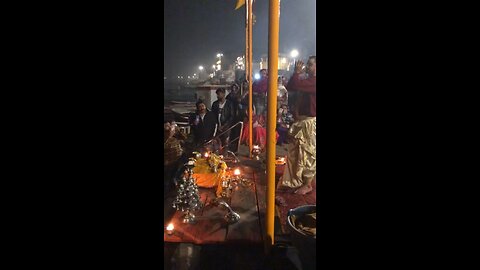 Ganga aarti at baranasi(India)