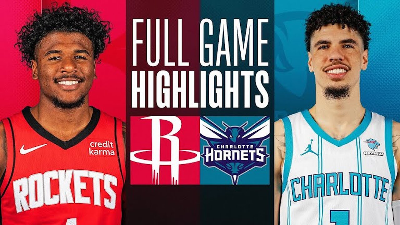 NBA Hornets vs Rockets 104 - 138 Highlights