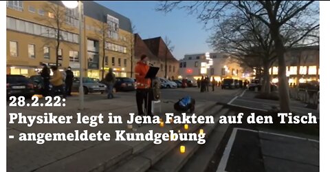 28.2.22 Kundgebung Jena: Die Würde des Menschen ist unantastbar, nicht seine Gesundheit!!