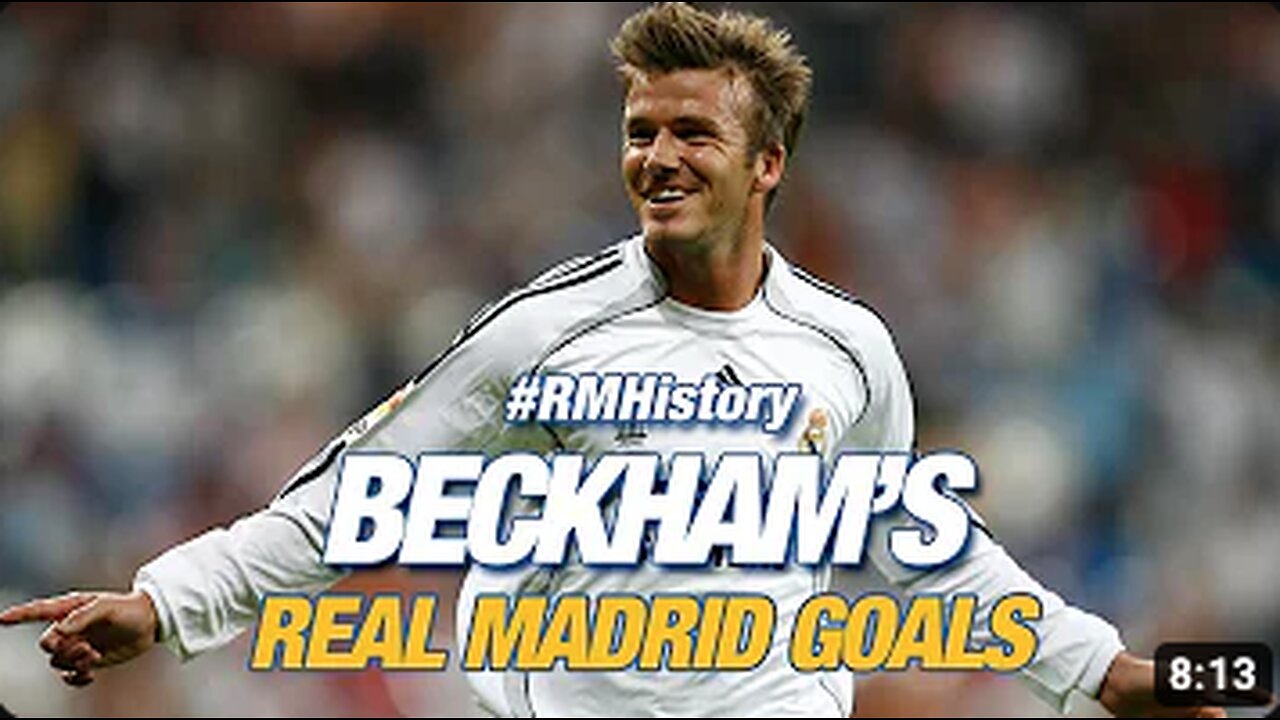 David Beckham, all Real Madrid goals!