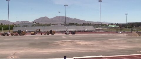 Turf installation at local high school