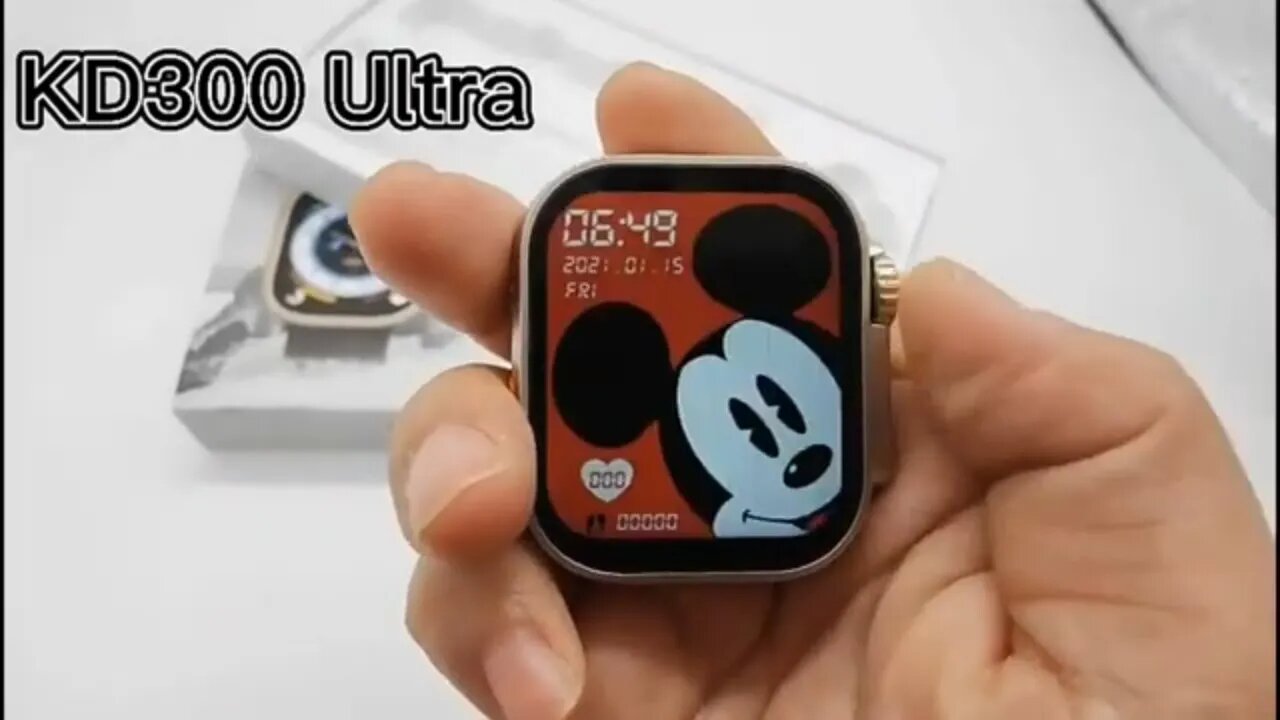 KD300 Ultra smartwatch HryFine APP