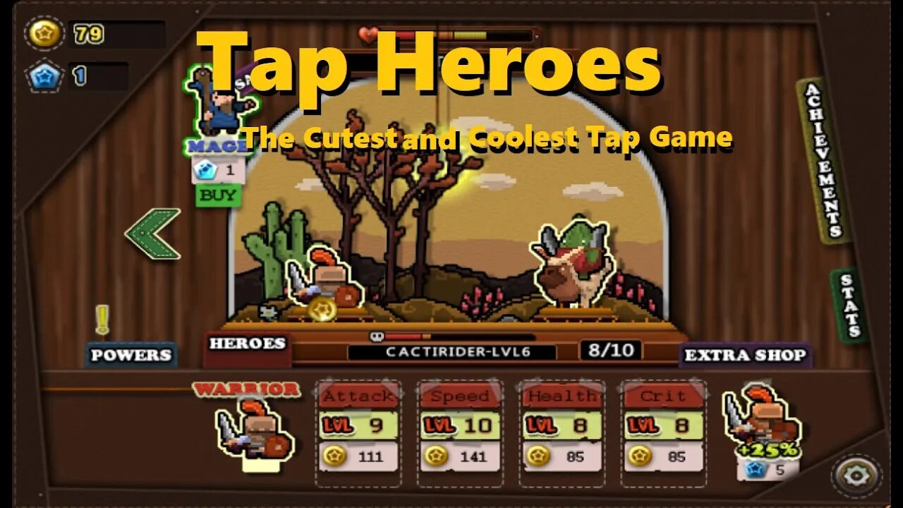 Tap Heroes : a Warrior a Mage And a Rogue Walk into a Bar