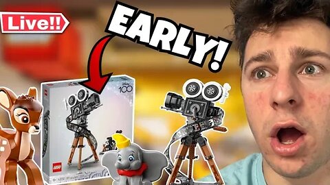 Building the LEGO Walt Disney Tribute Camera EARLY #live