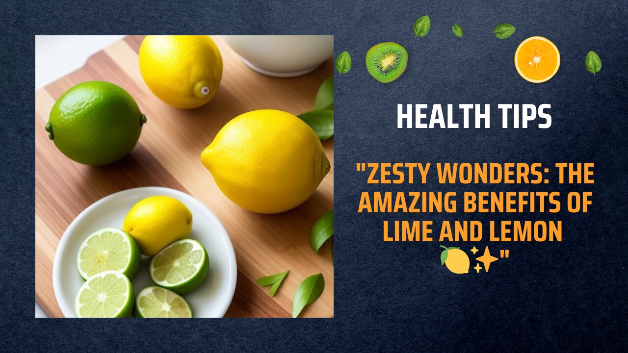 "Zesty Wonders: The Amazing Benefits of Lime and Lemon 🍋✨"