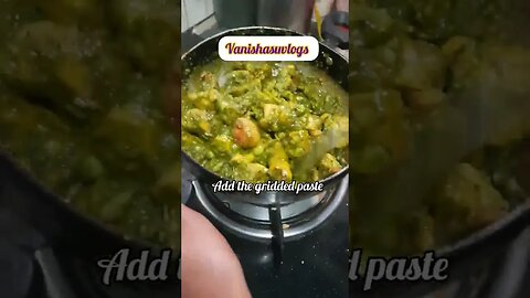 Try this different And tasty Green Chicken Gravy!! #chicken #recipe #Vanishasuvlogs