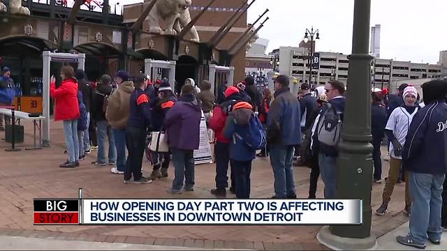 How Opening Day Part Two is affecting businesses in Downtown Detroit