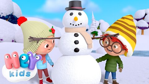 Let's build a Snowman! 2024 ☃️❄️ - Winter Song for Kids - HeyKids Nursery Rhymes