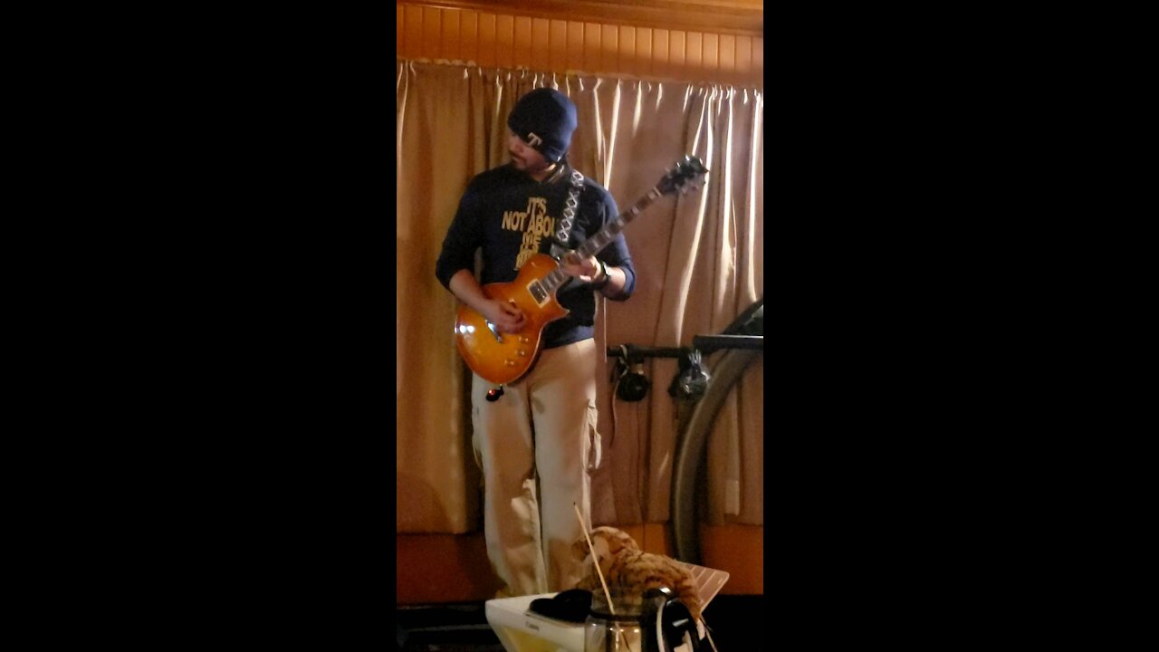 Guitar Jam with a spotlight...