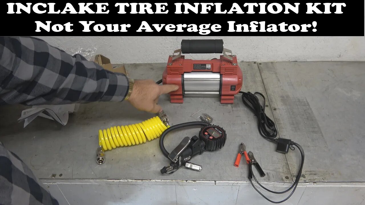 The High Power Inclake Tire Inflator Kit. A really nice unit with some cool extra features!