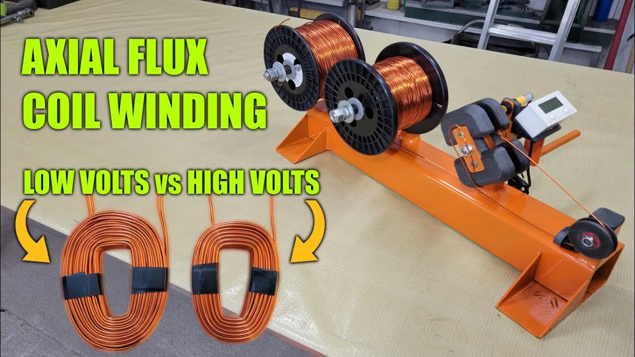 Making A Coil Winder & Winding Coils For Axial Flux Generators & Motors