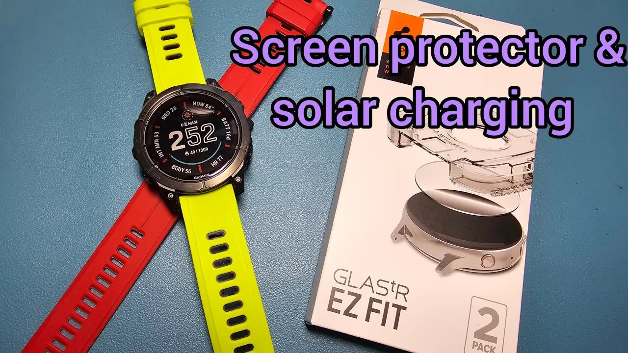 Garmin Fenix 7 Pro: Spigen Screen protector review and install.