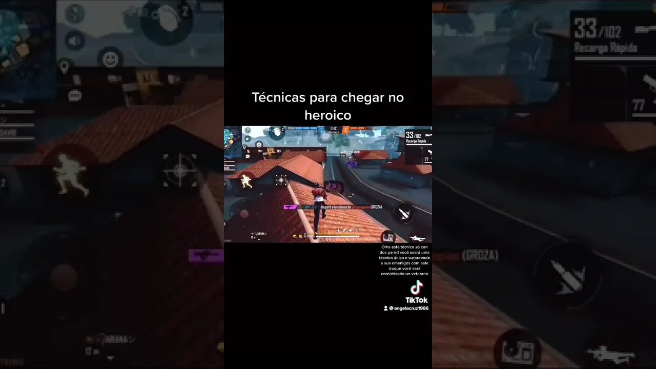 Free Fire. TÉCNICAS PARA CHEGAR NO HEROICO