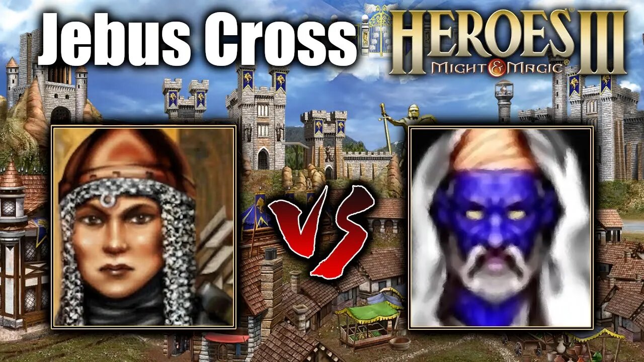 Castle vs Tower | Jebus Cross | Gluhammer Heroes HotA 3 Multiplayer PL