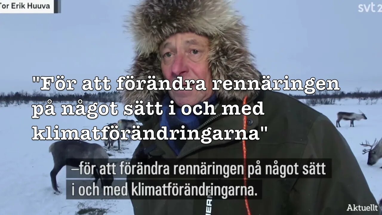 SVT Aktuellt om klimatkrisen i kväll.