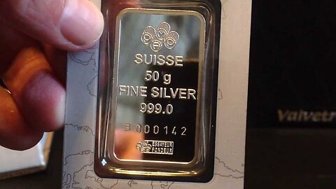 Silver Unboxing: 50 Gram Pamp Suisse Silver Bar from APMEX