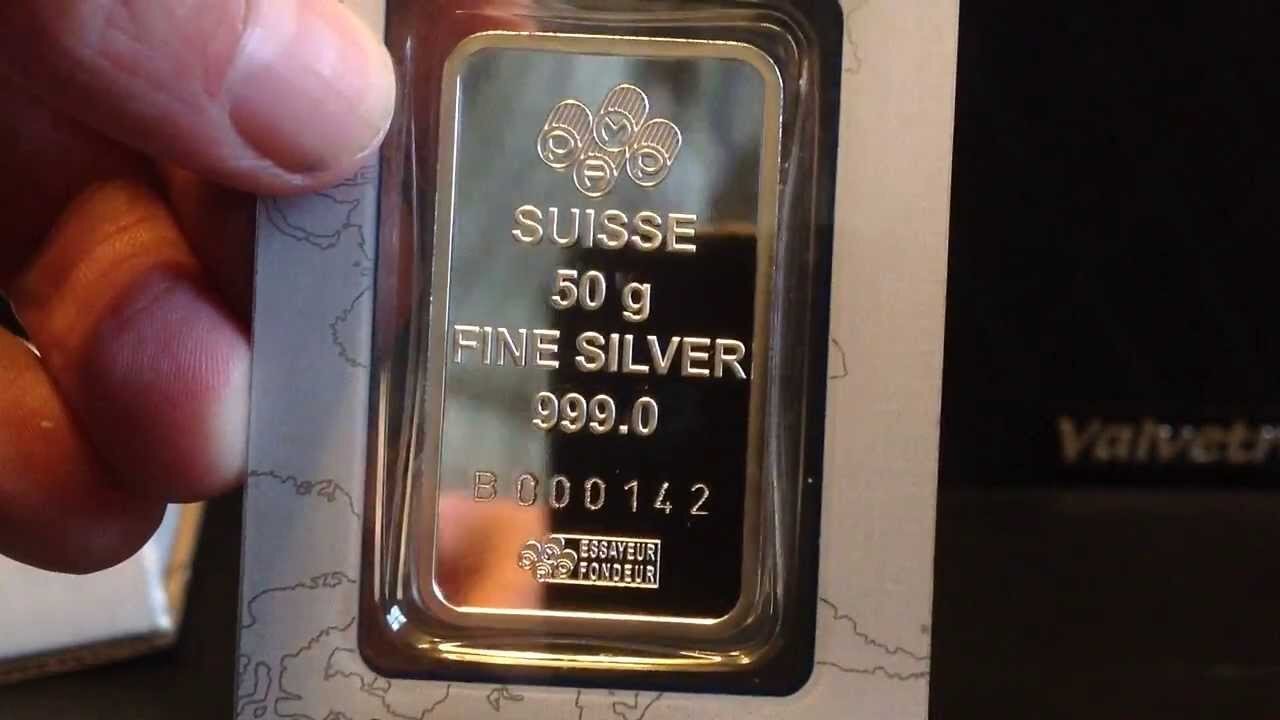 Silver Unboxing: 50 Gram Pamp Suisse Silver Bar from APMEX