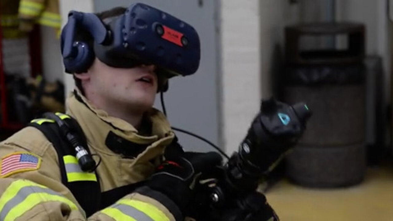 Fire Department Uses Virtual Reality for Training