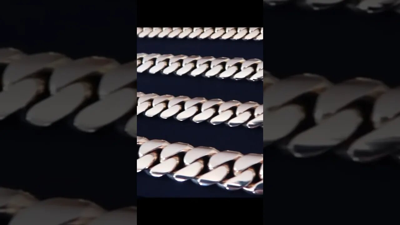 10k, 14k & 18k Miami Cuban Link Comparison #shorts