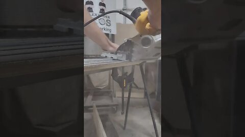 Compound Miter Cuts With The Track Saw #woodworking #shorts #youtubeshorts