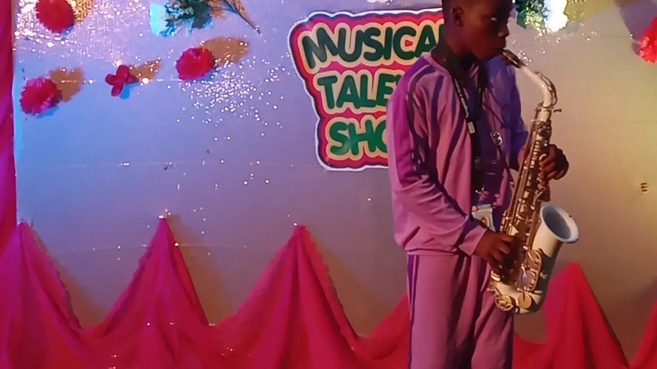 Sax Player at the Lagos Musical Talent Show