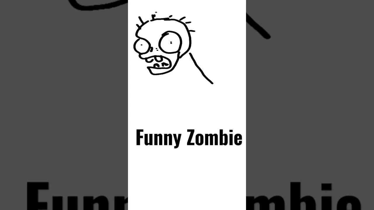 I Drew Zombie From Plants vs. Zombies #halloween #plantsvszombies #art