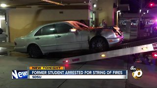 Former SDSU student arrested for a string of fires on campus