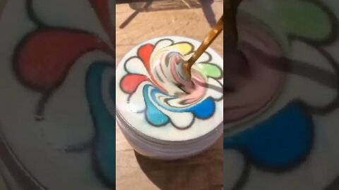 drawing on coffee