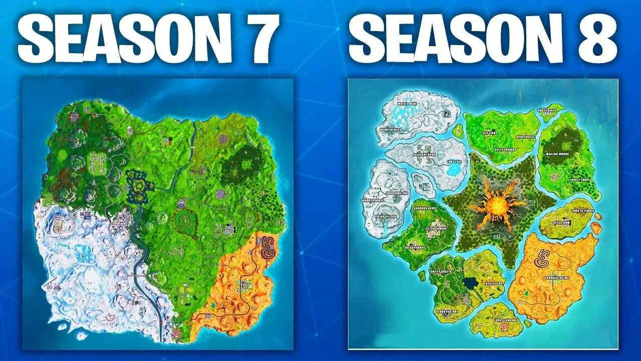 FORTNITE SEASON 8 MAP Revealed! (Fortnite)