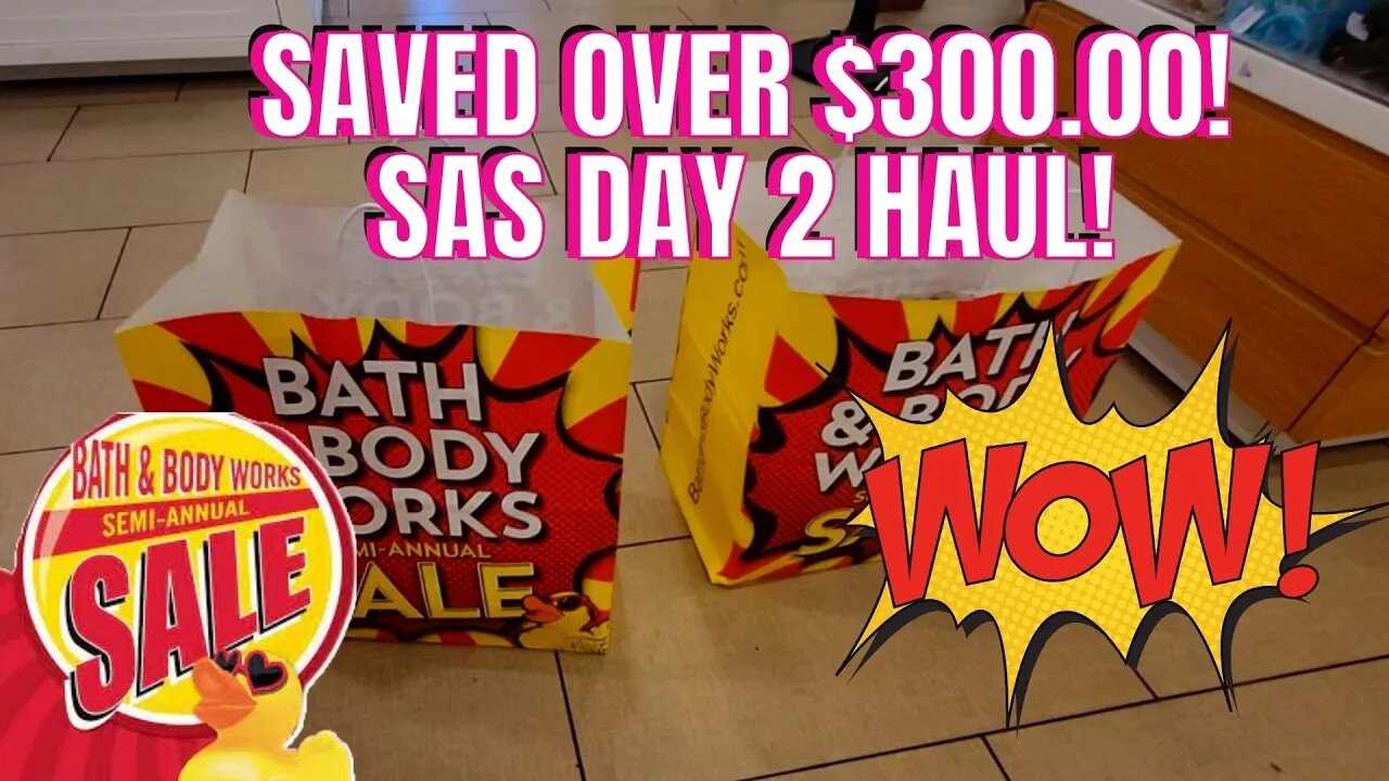 SAS DAY 2 HUGE HAUL CANDLES AND MORE! | BATH & BODYWORKS | #BATHANDBODY #CANDLES