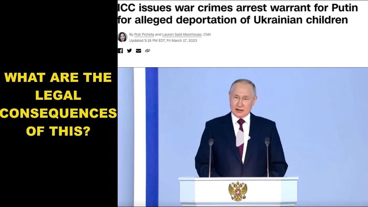 ICC Issues Arrest Warrant For Putin