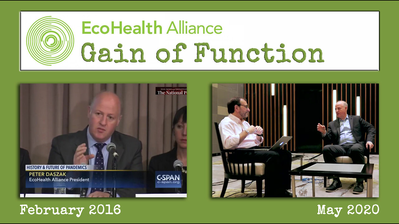 Peter Daszak - EcoHealth + Gain of Function